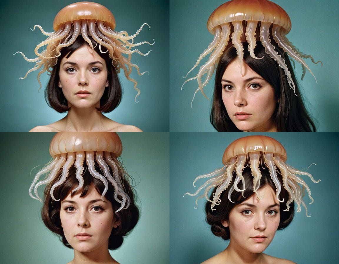Bizarre 1960s Photograph: Jellyfish and Surreal Imagery