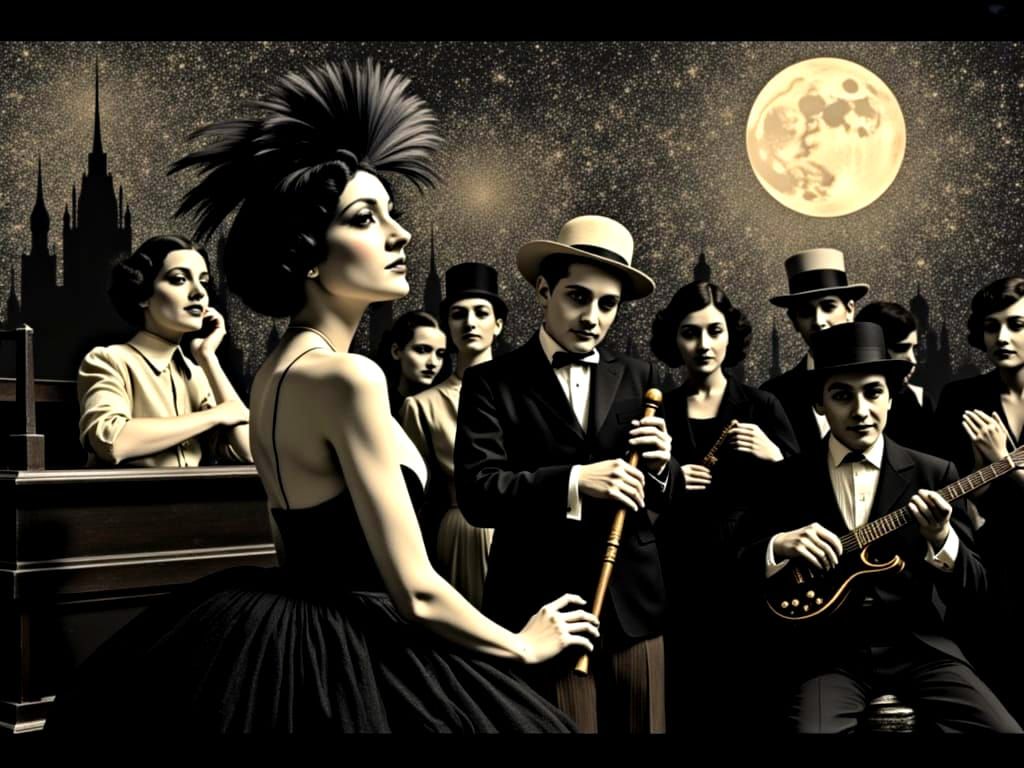 Berlin Cabaret Poster: Weimar Expressionism Nightlife