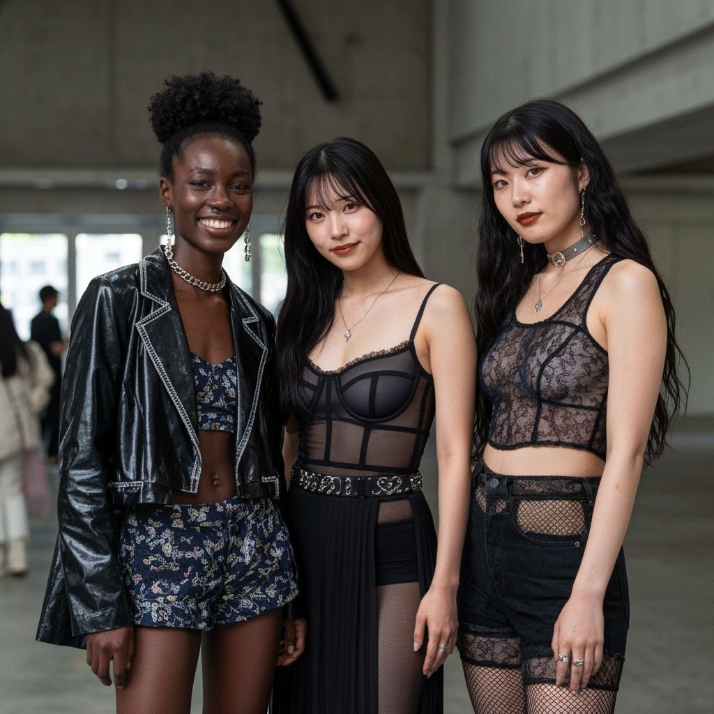 Smiling Women in Avant-Garde Japanese Streetwear