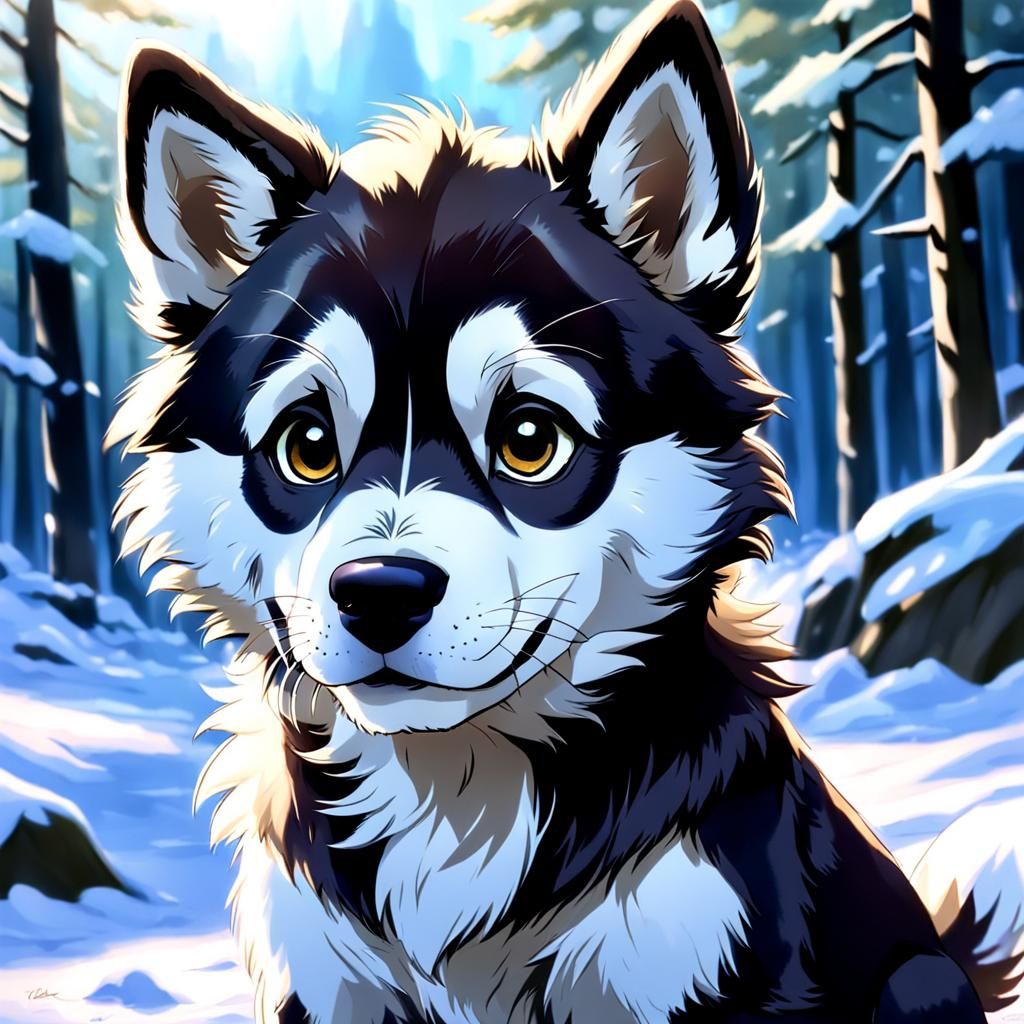 Balto as Anime Pup: Japanese Manga Art