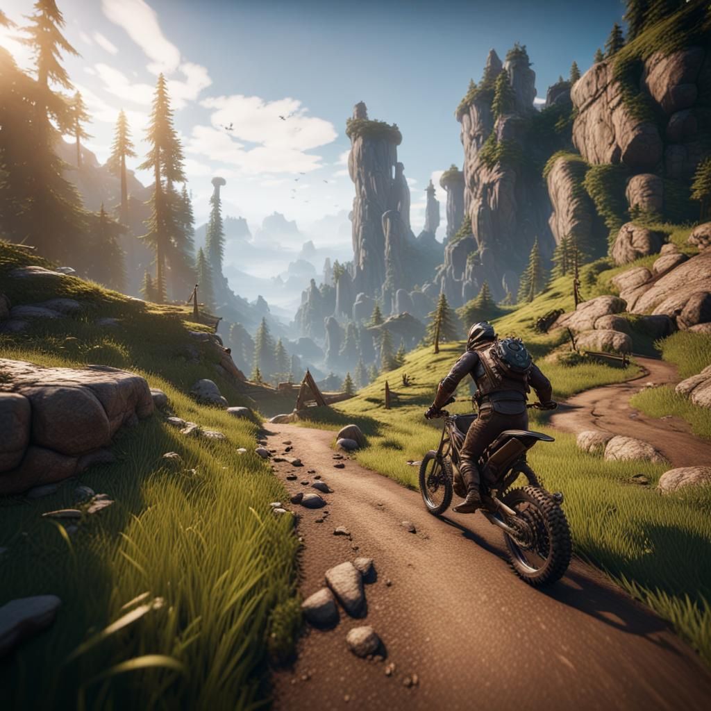 Epic 3D Game Cinematic Scene in 8K