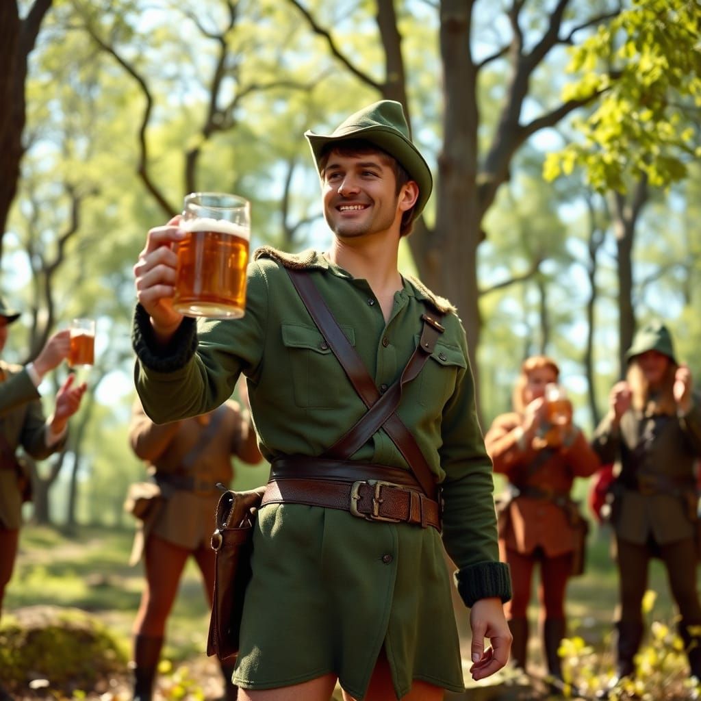 Robin Hood Toasted in Sherwood Forest, Panavision Style