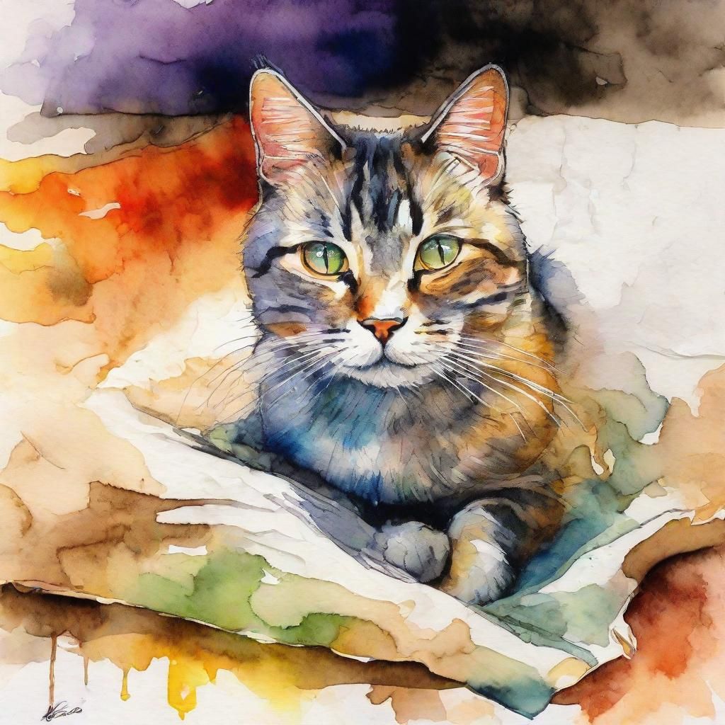 Morris the Cat Searches for a Lost Treasure