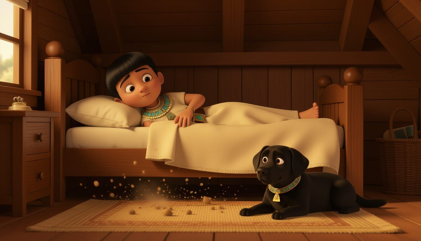 Boy King Tut Sleeps Through Earthquake in Wooden House