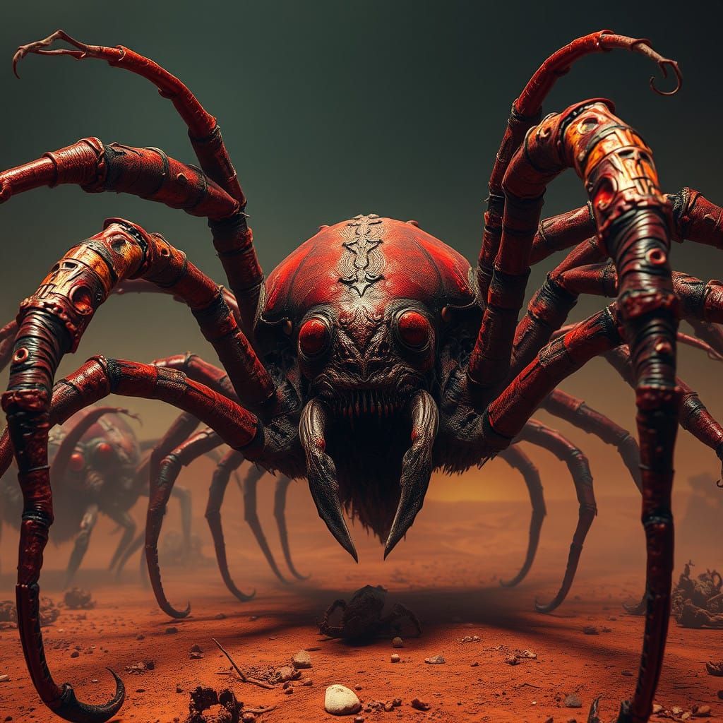 Eldritch Martian Abominations Born from Twisted Evolution