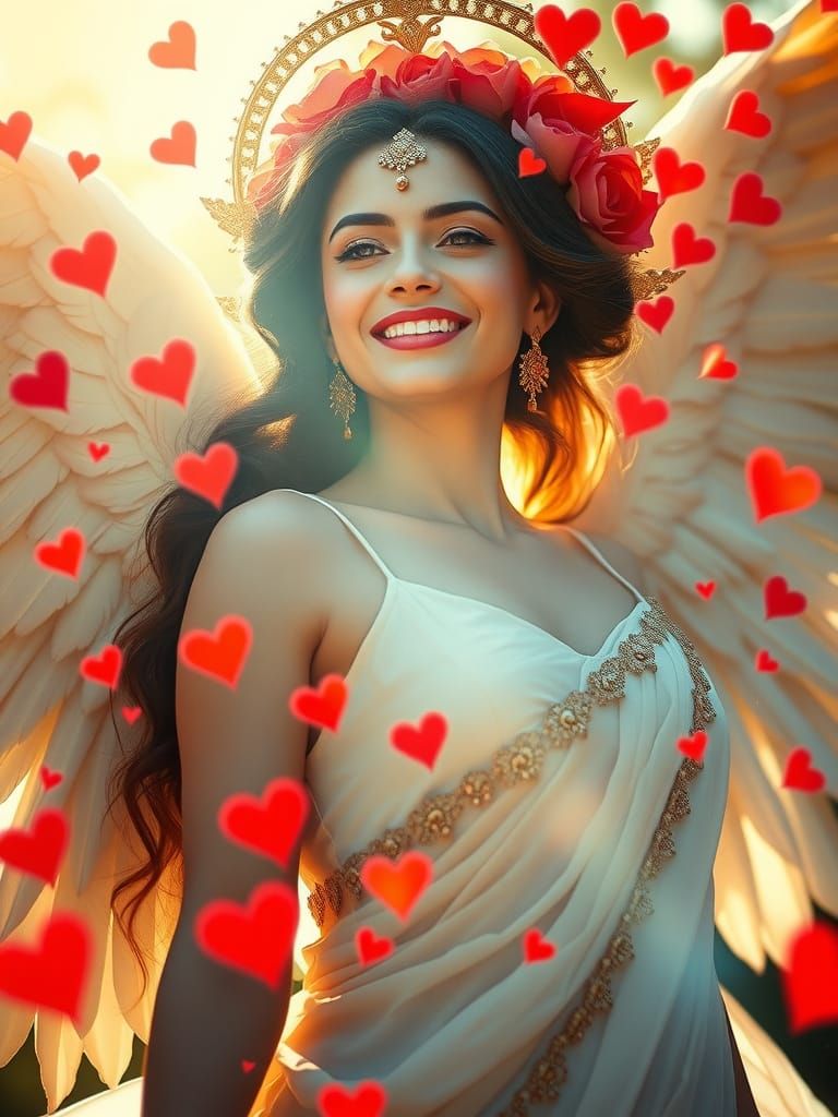 Majestic Goddess in Radiant Splendor