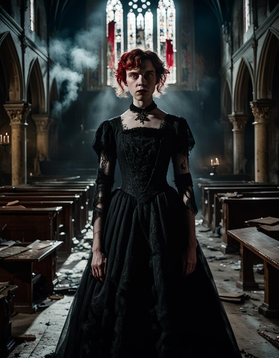 Sophia Lillis as Gothic Vampire Mina Harker