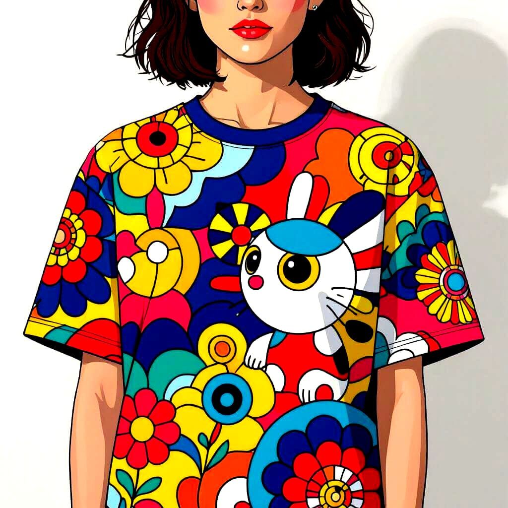 Simple T-Shirt Design Generated by AI