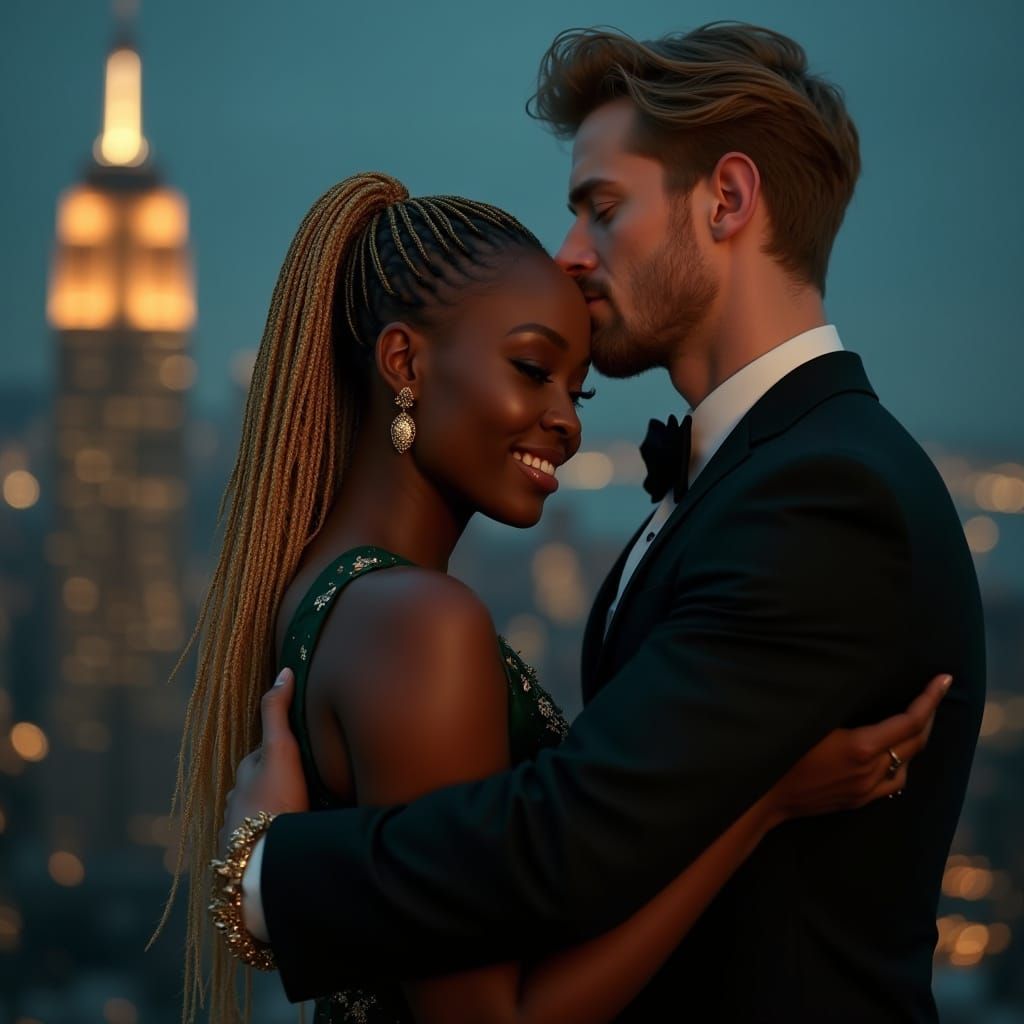 Romantic NYC Nighttime Book Cover