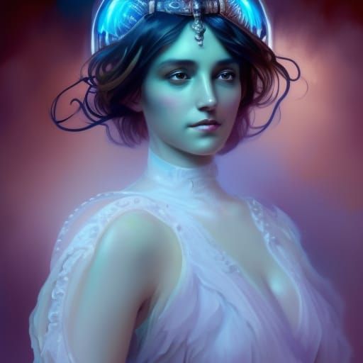 Iridescent Ghost in 19th Century Style