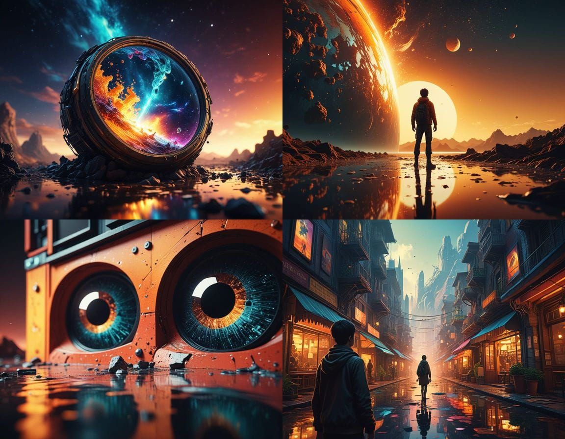 Reality Split: A Cinematic Pixel Universe Divide
