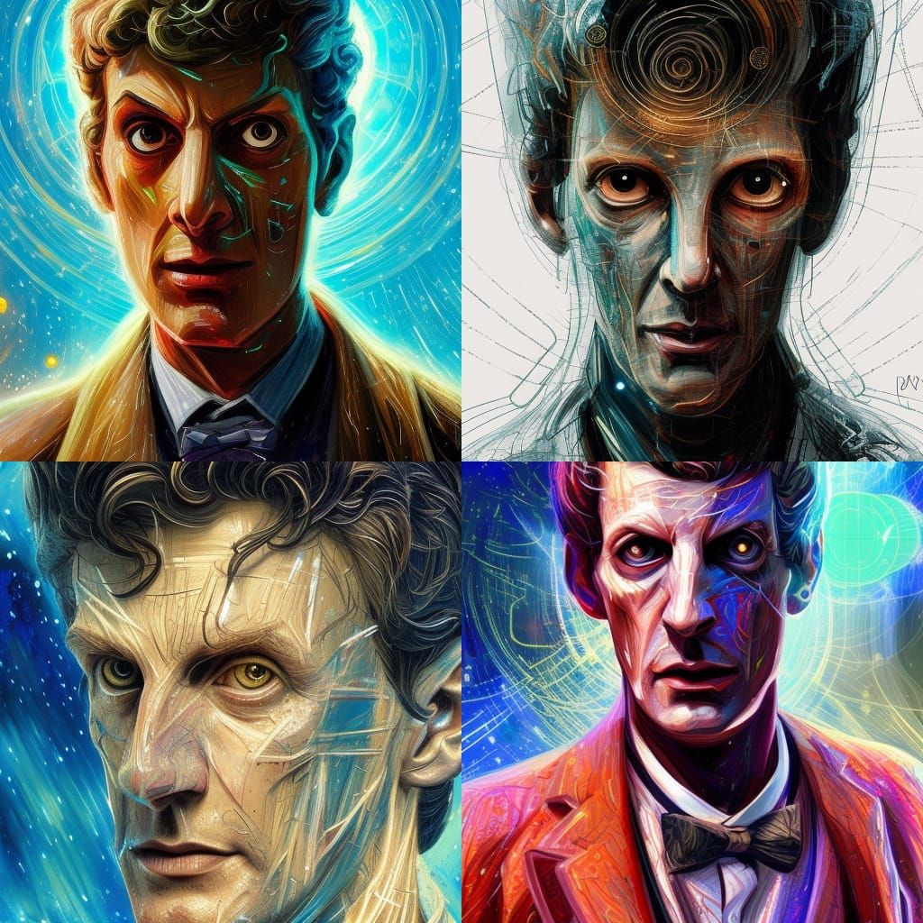 Doctor Who Time Lord Digital Painting
