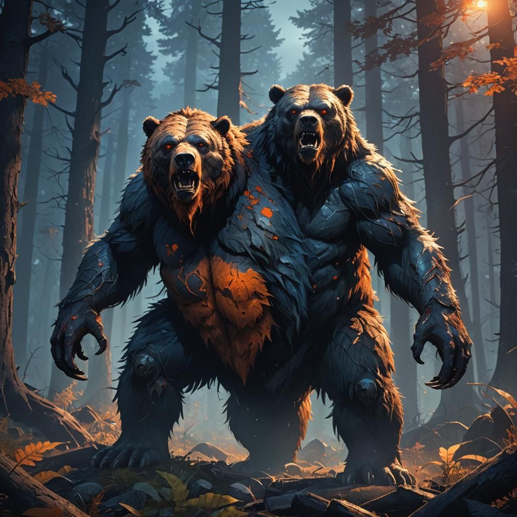 Werebear Zombie Twins