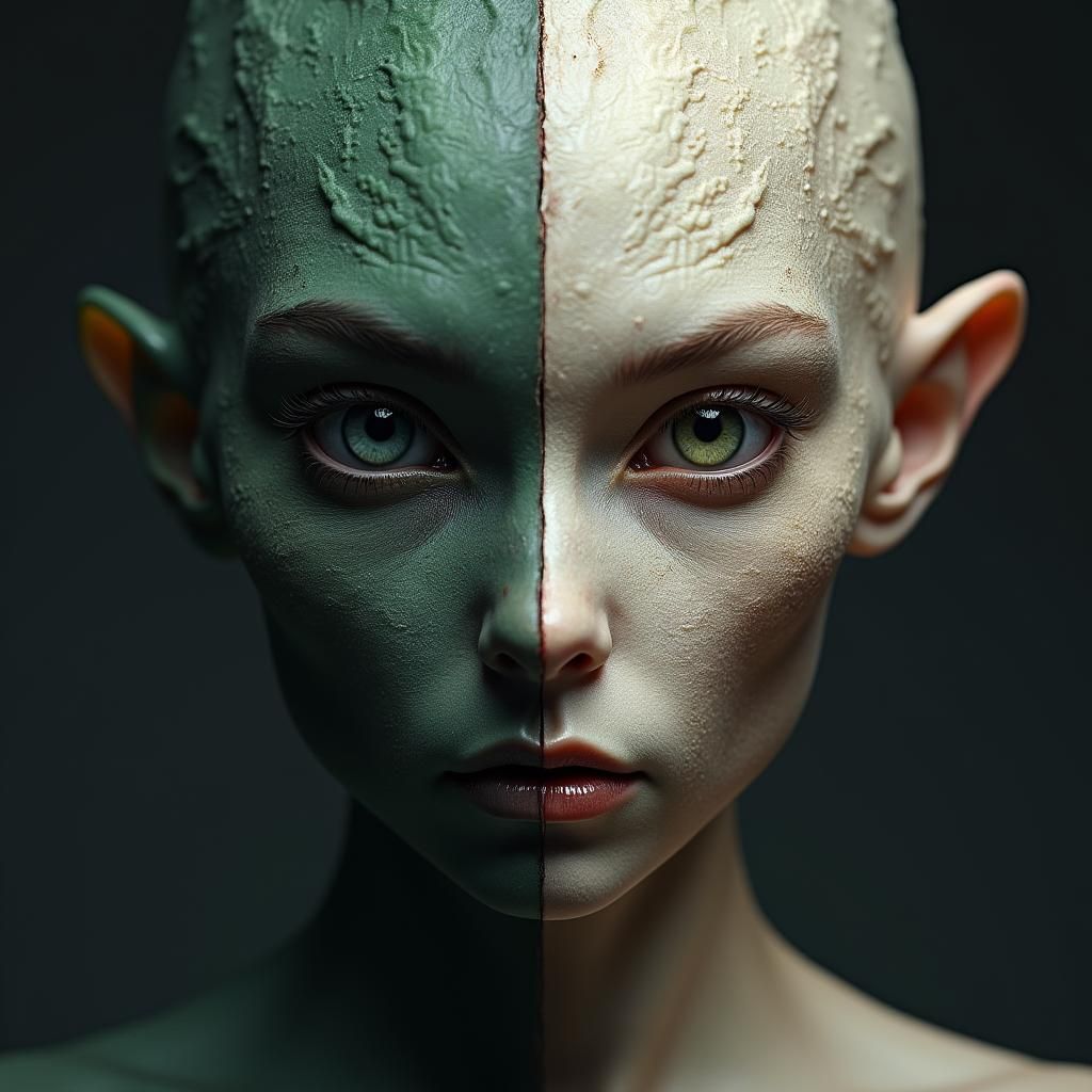 Dichotomy: Alien and Human Face Fusion