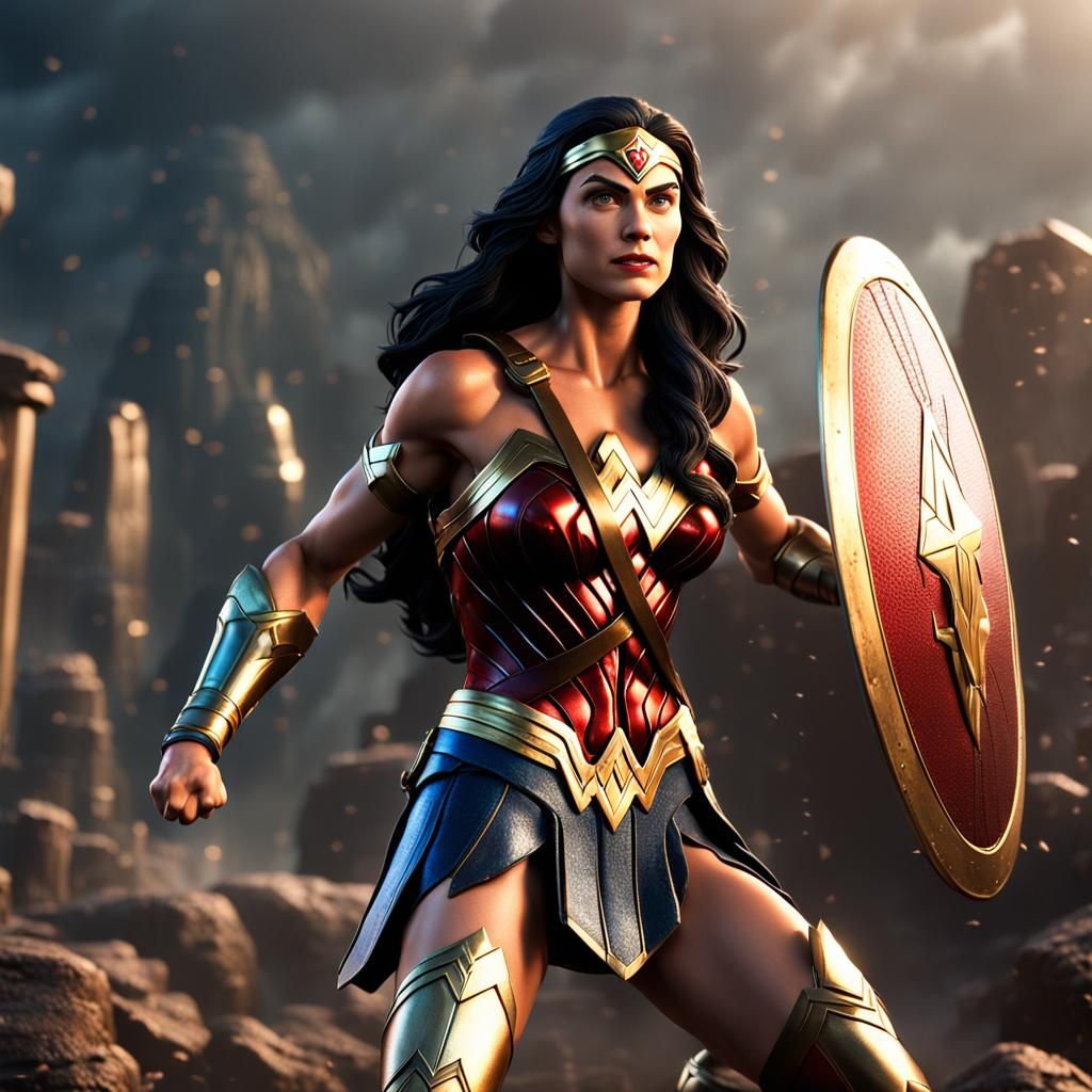 Wonder Woman as 3D Pixar Action Figure