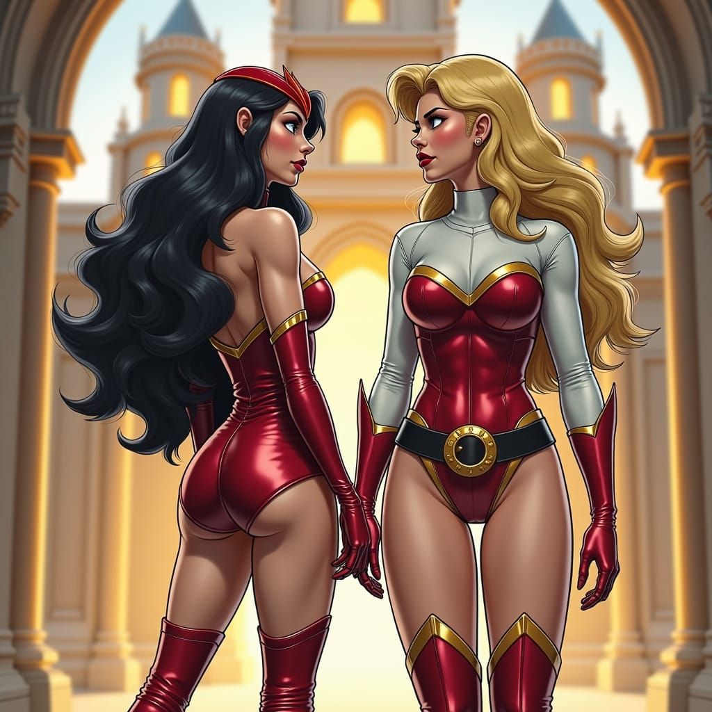 Adora and Catra: Golden Crystal Castle