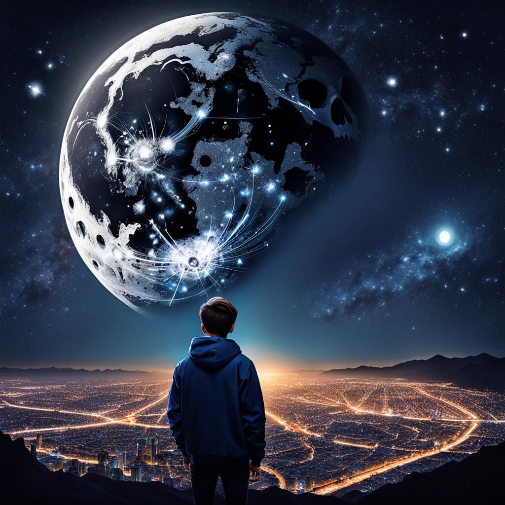 Wheat and Moon: An AI Interpretation