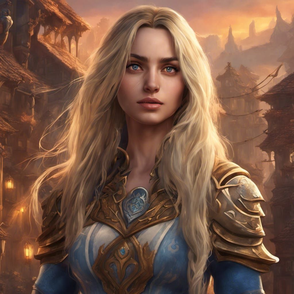 Ana De Armas as Lion Guard Member in Stormwind