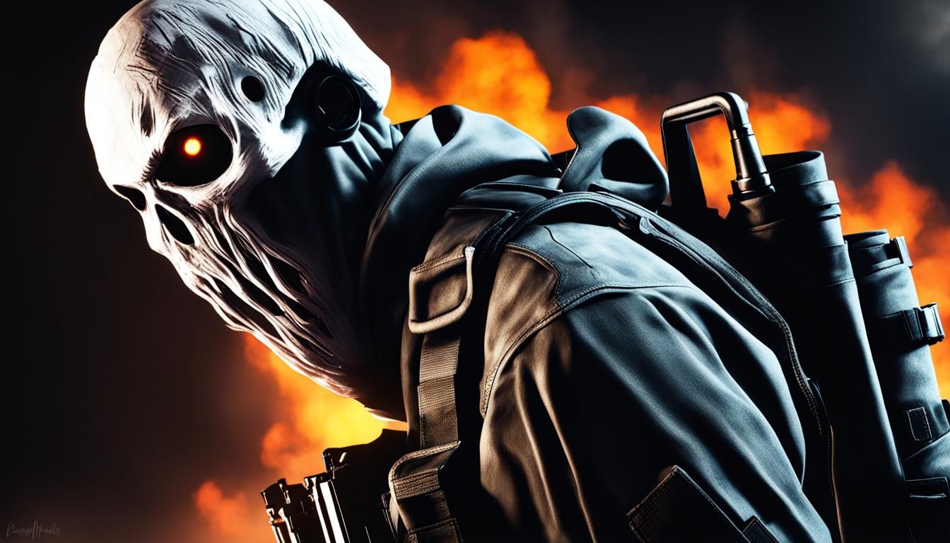 Ghost from Call of Duty: Digital Art