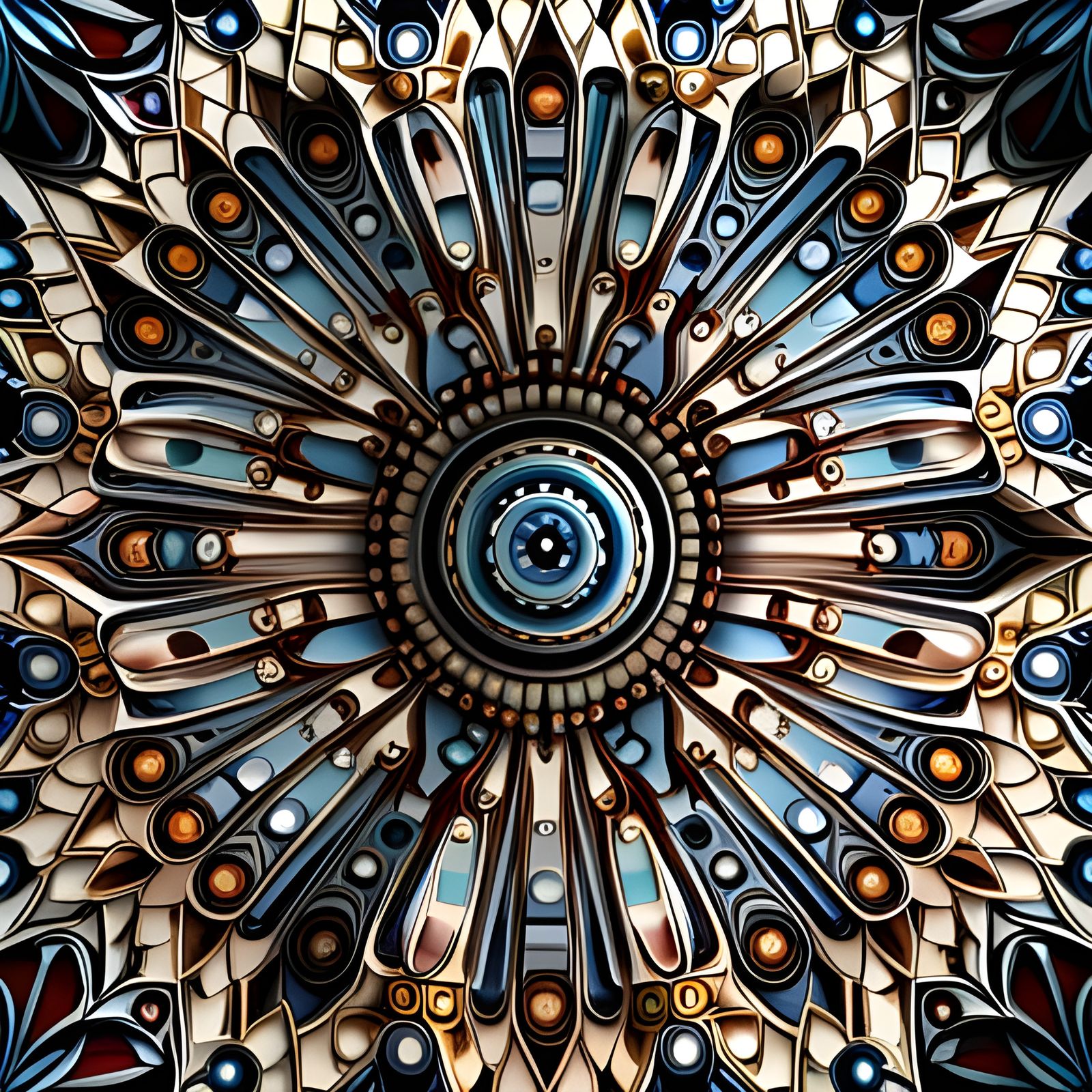 Vibrant 3D Kaleidoscope Render in High Quality
