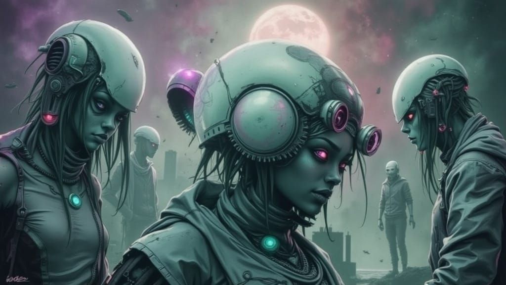 Surreal Dreamscape with Multicolored Gradient and Intricate ...