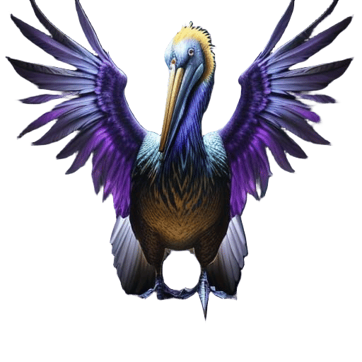 Electric Pelican Merchant in a Dark Fantasy Market