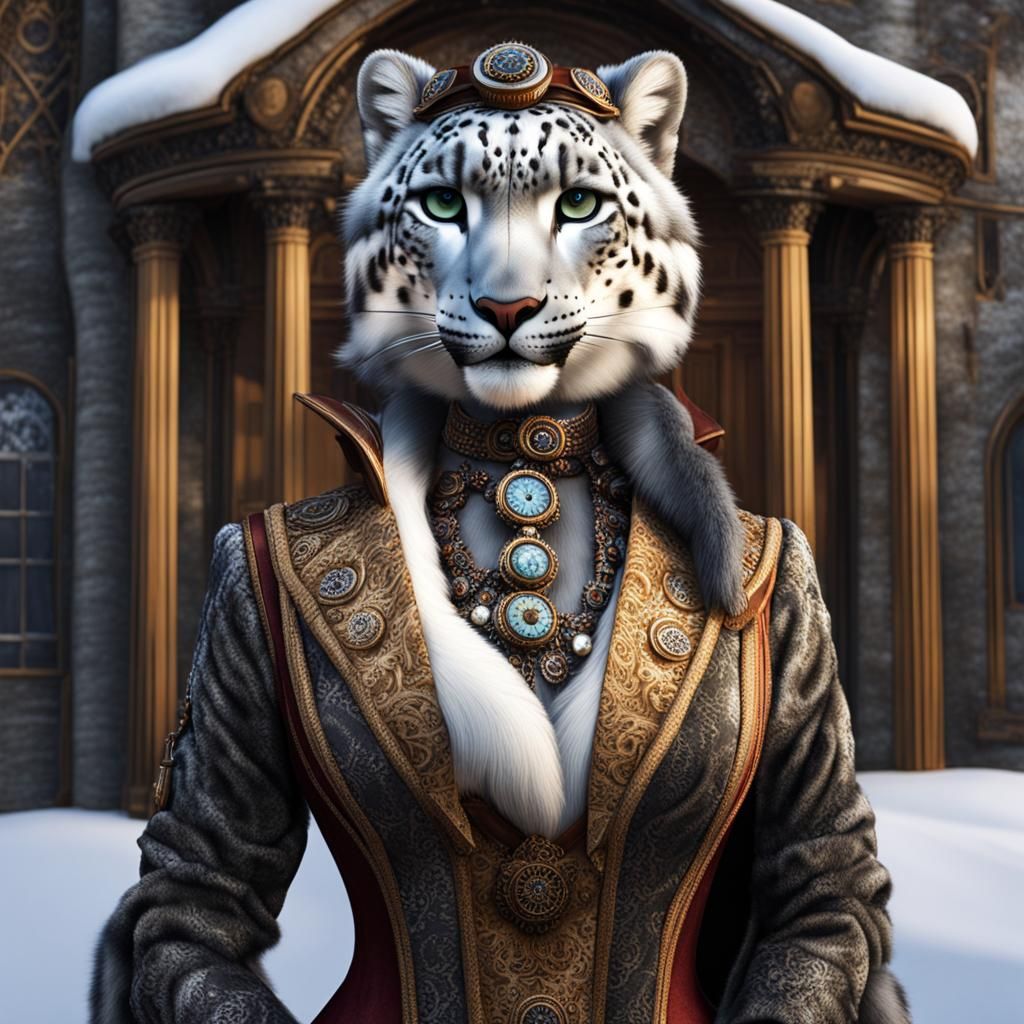 Snow leopard furry