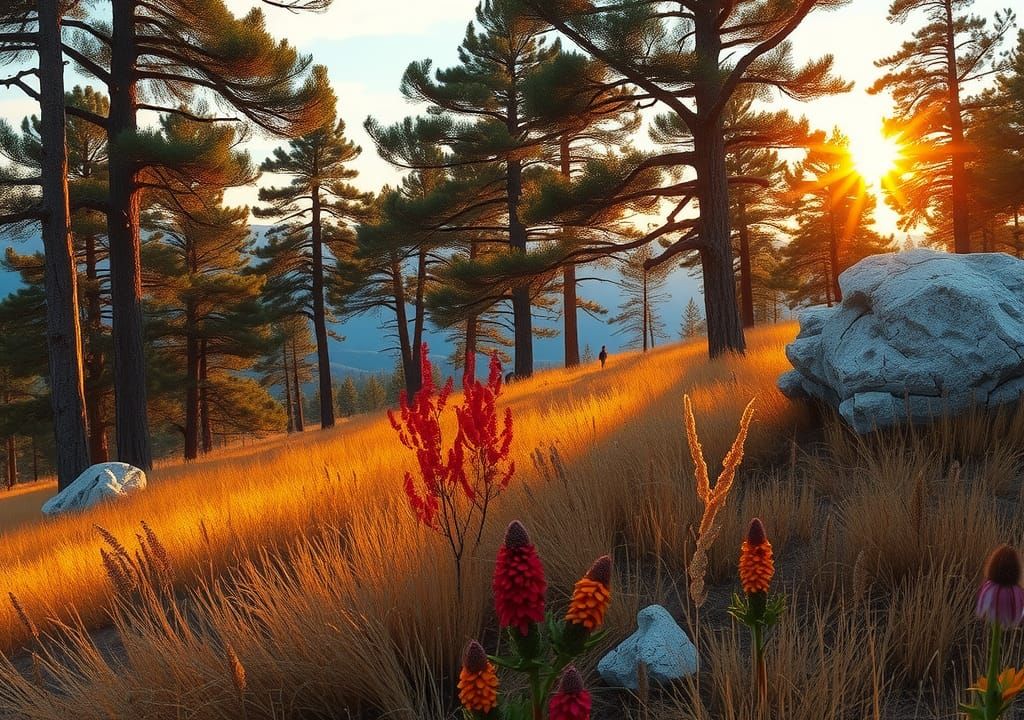 Carsic Landscape at Dusk in Digital Matte Painting