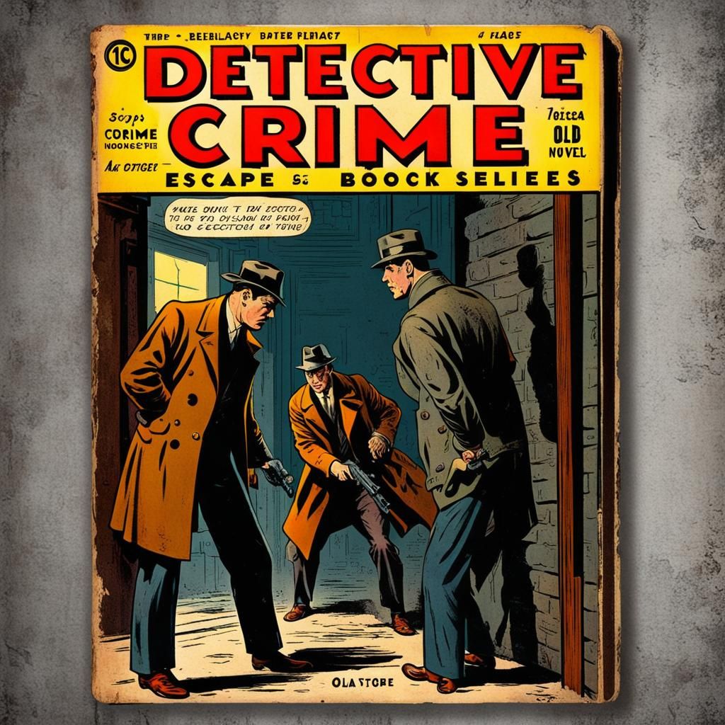 The OCDA (Orange Coat Detective Agency) catches a criminal - Cover for a 1940 comic book