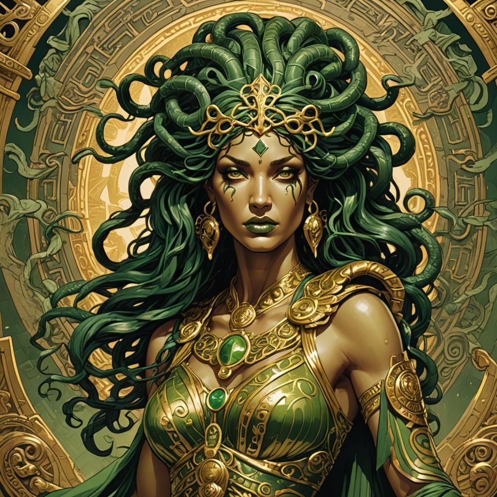 Medusa in Ancient Greek Comic Book Art