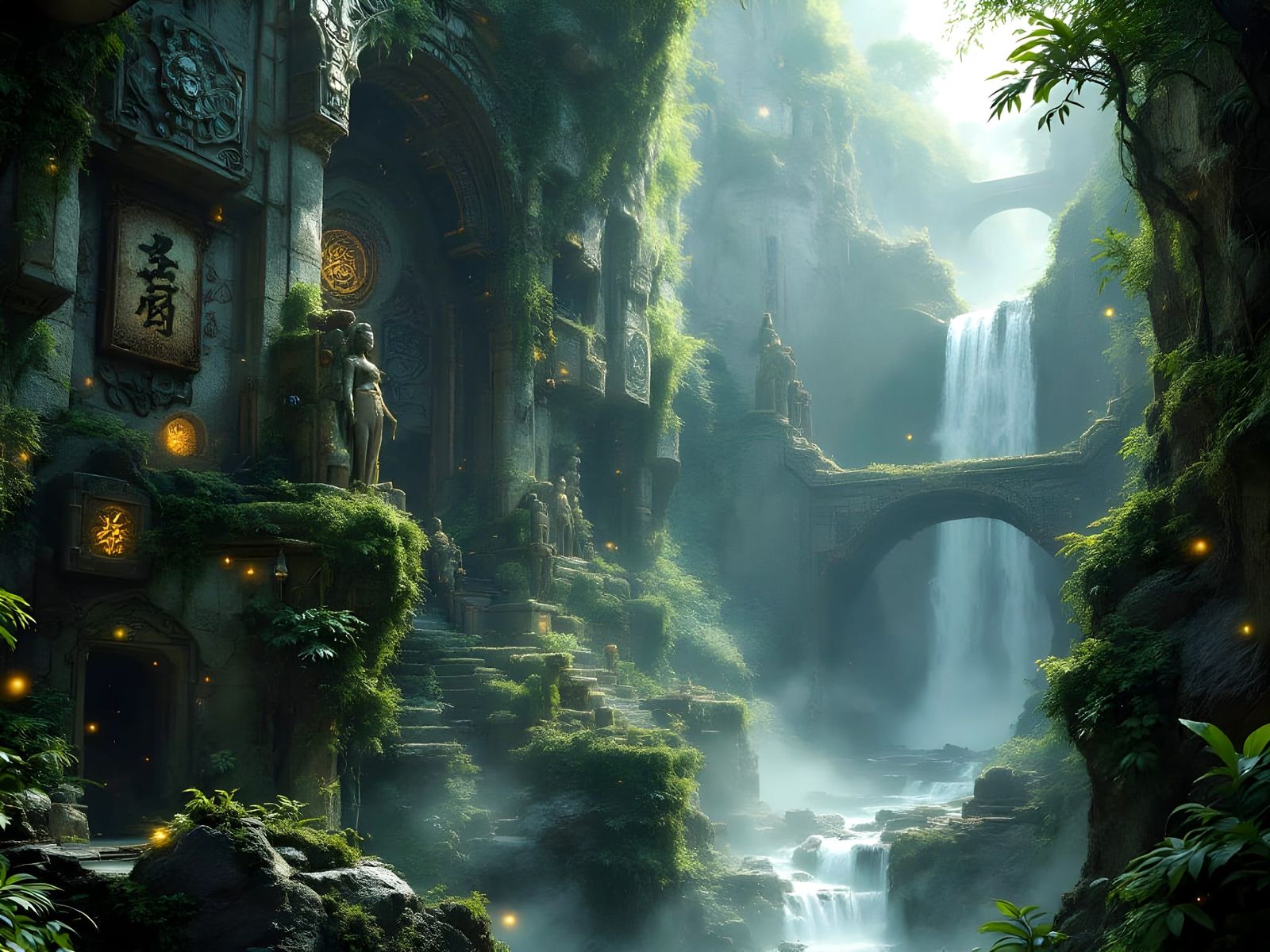 Lost Civilization Ruins: Steampunk Technology in Jungle