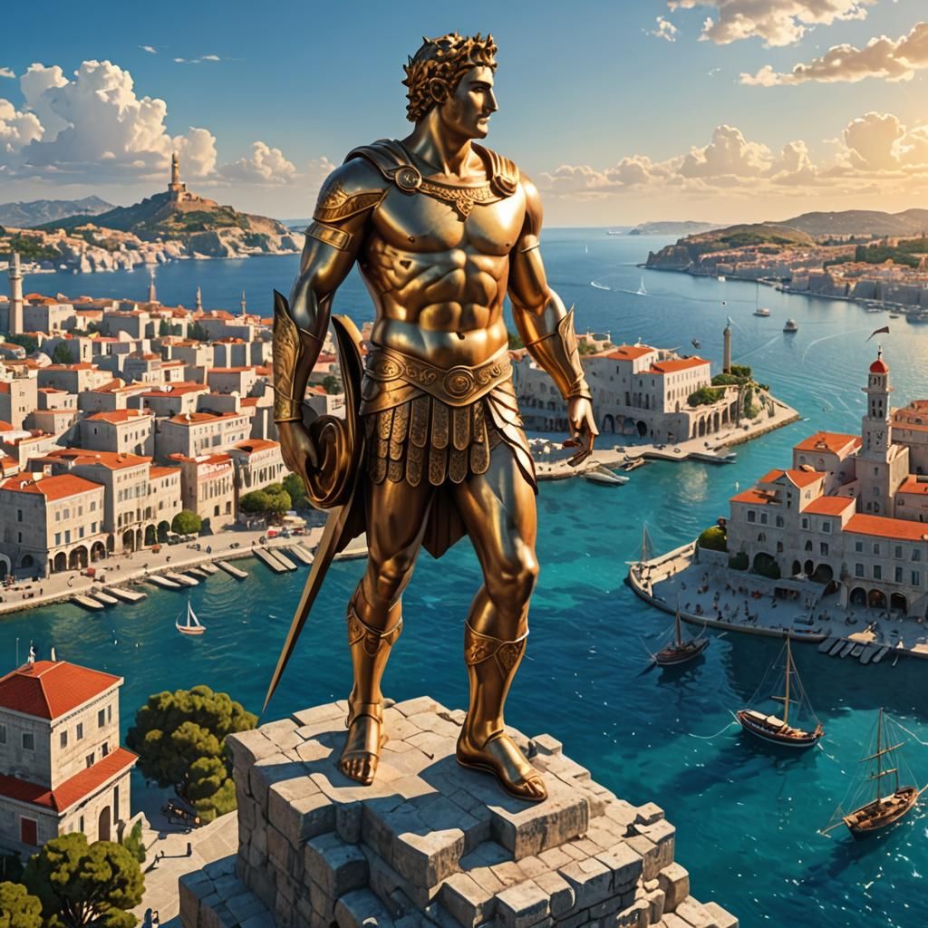 The Colossus of Rhodes: Helios Over the Harbor
