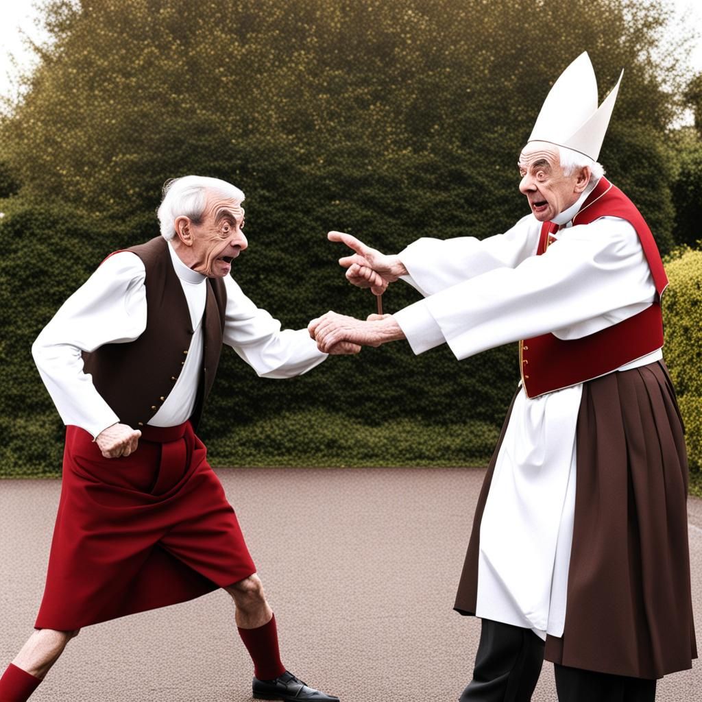 Mr. Bean's Unexpected Fight With Vicar