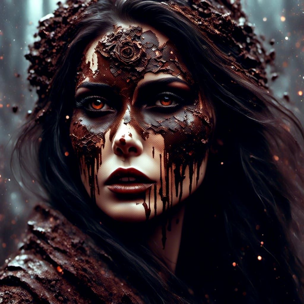 Hyperreal Portrait of a Woman with Expressive Eyes