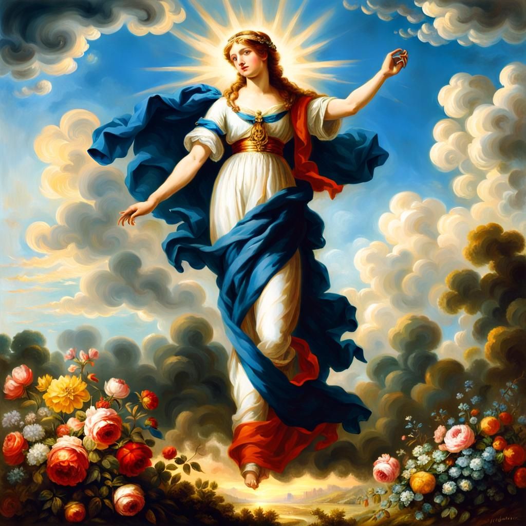 Marianne in Modern Style with Divine Light