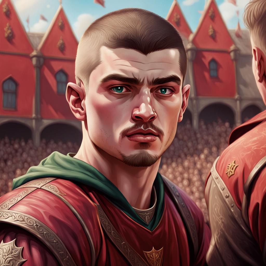 Viktor Krum: Hyperrealistic Quidditch Seeker Portrait