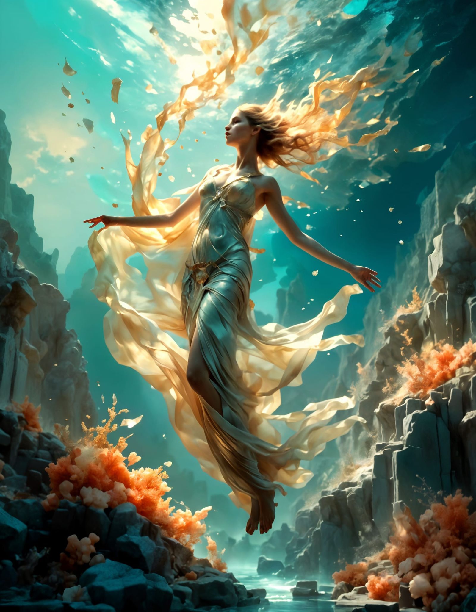 Adonis in Ancient Greece: Hyperrealistic Pre-Raphaelite Phot...