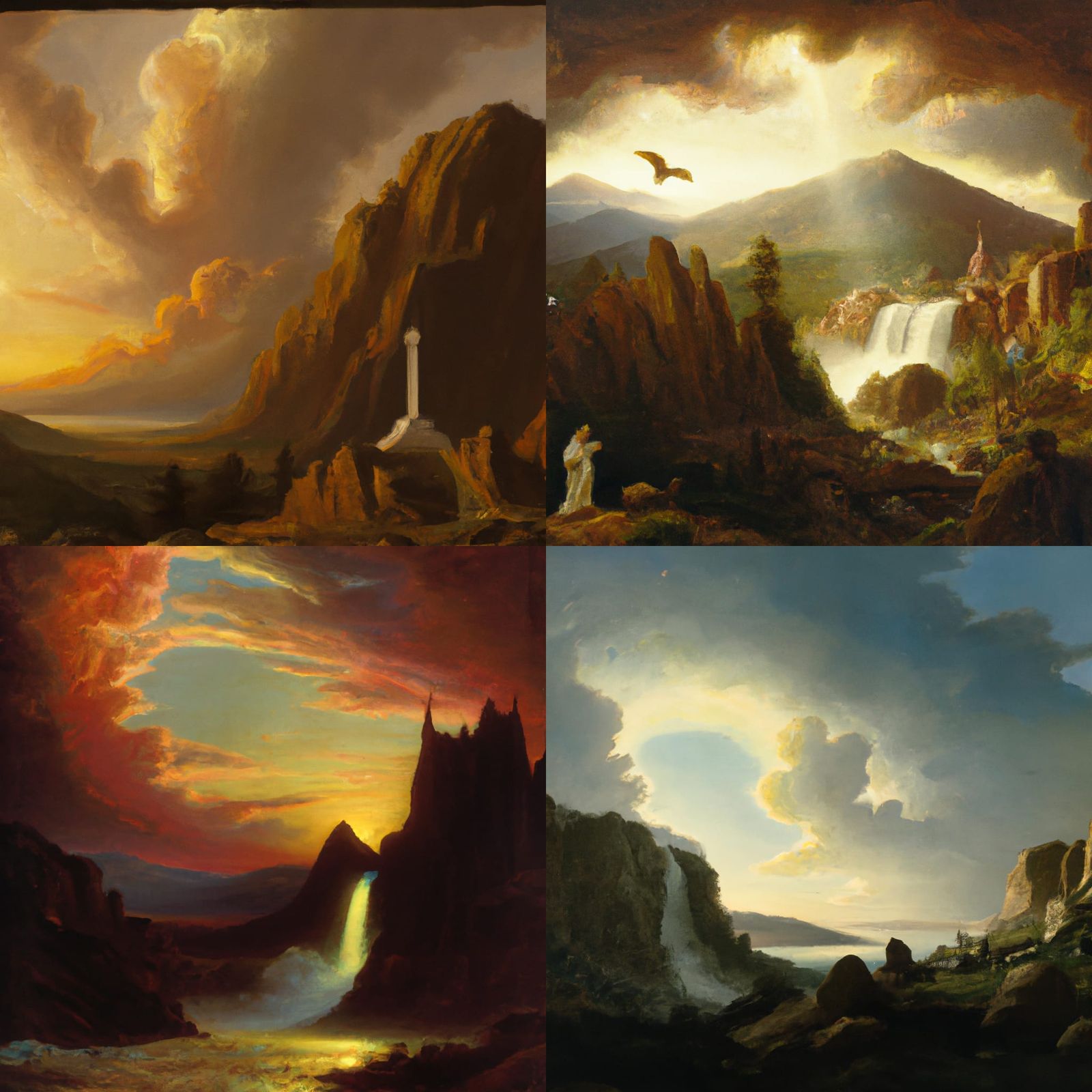 Hudson River School Landscape Painting