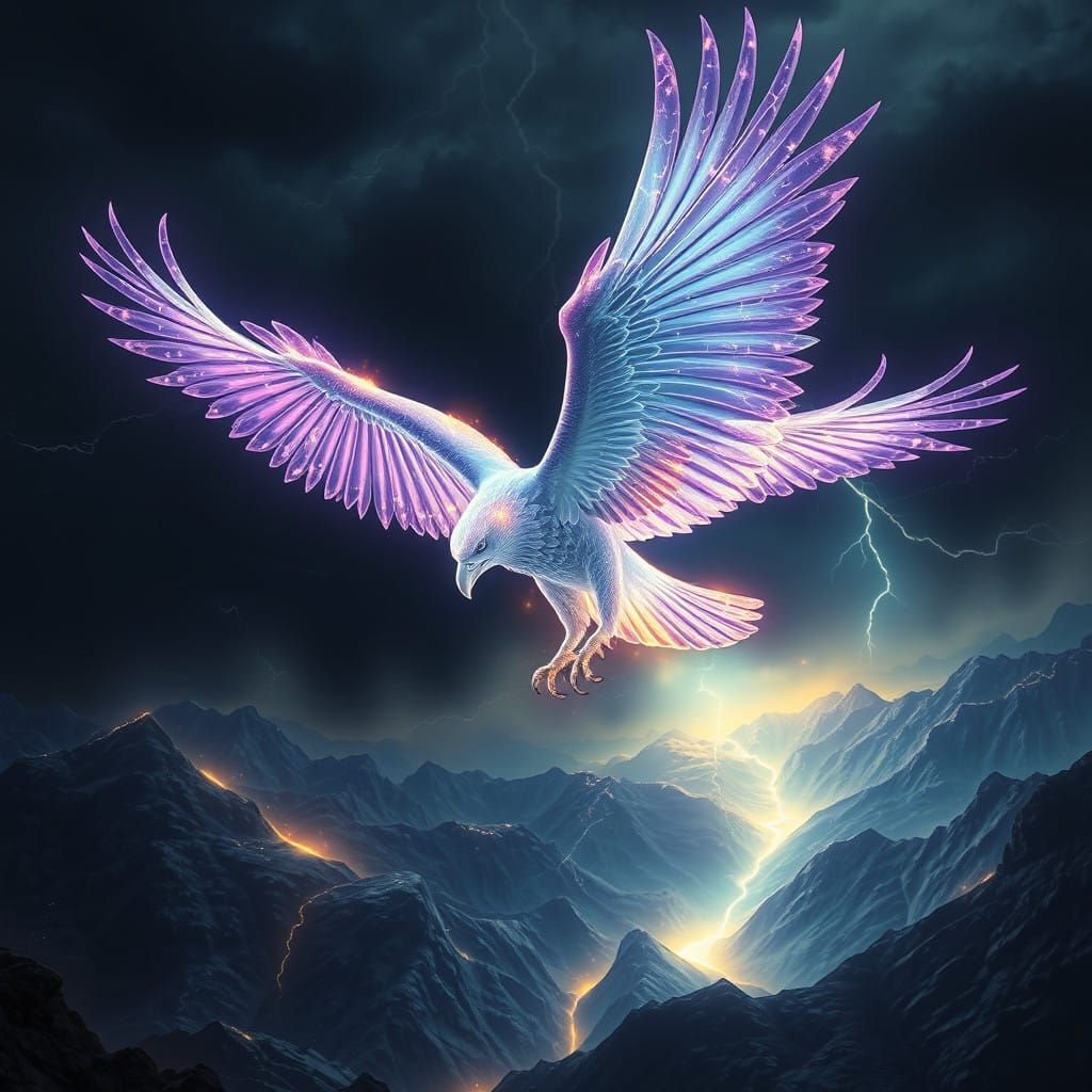 Majestic Storm Eagle in Ethereal Form