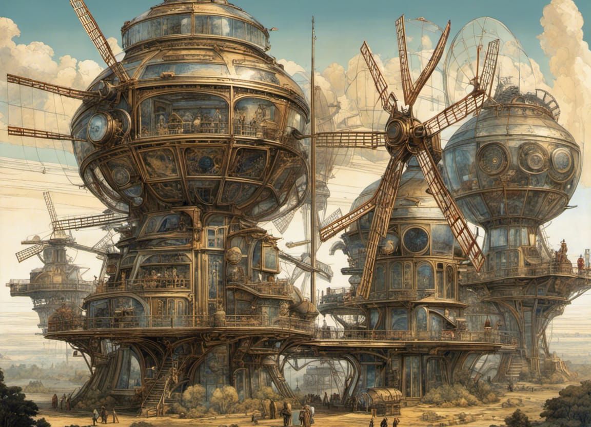 Futuristic Windmills