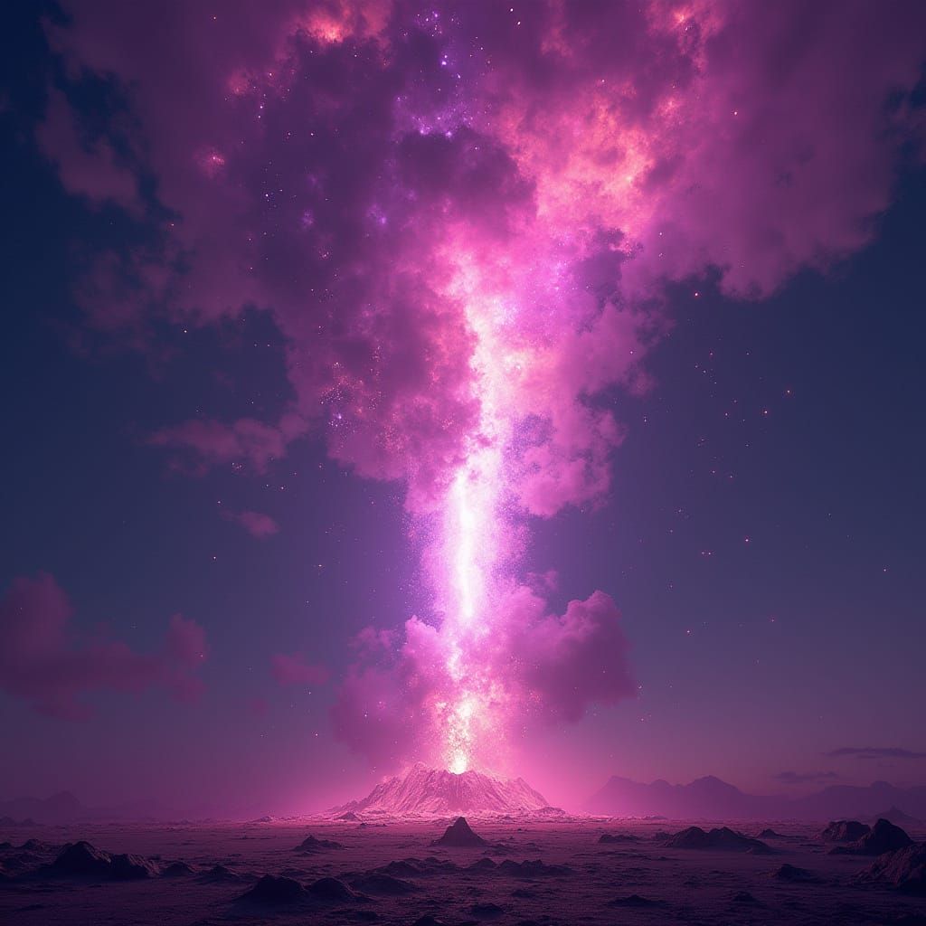 Cosmic Meteorite with Unreal Kicks Graffiti in Vibrant Color...