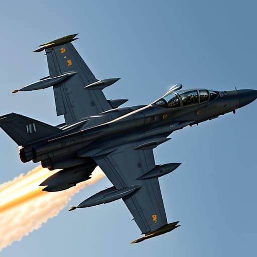 F-14 Tomcat in Flight: Hyper-Realistic Digital Art