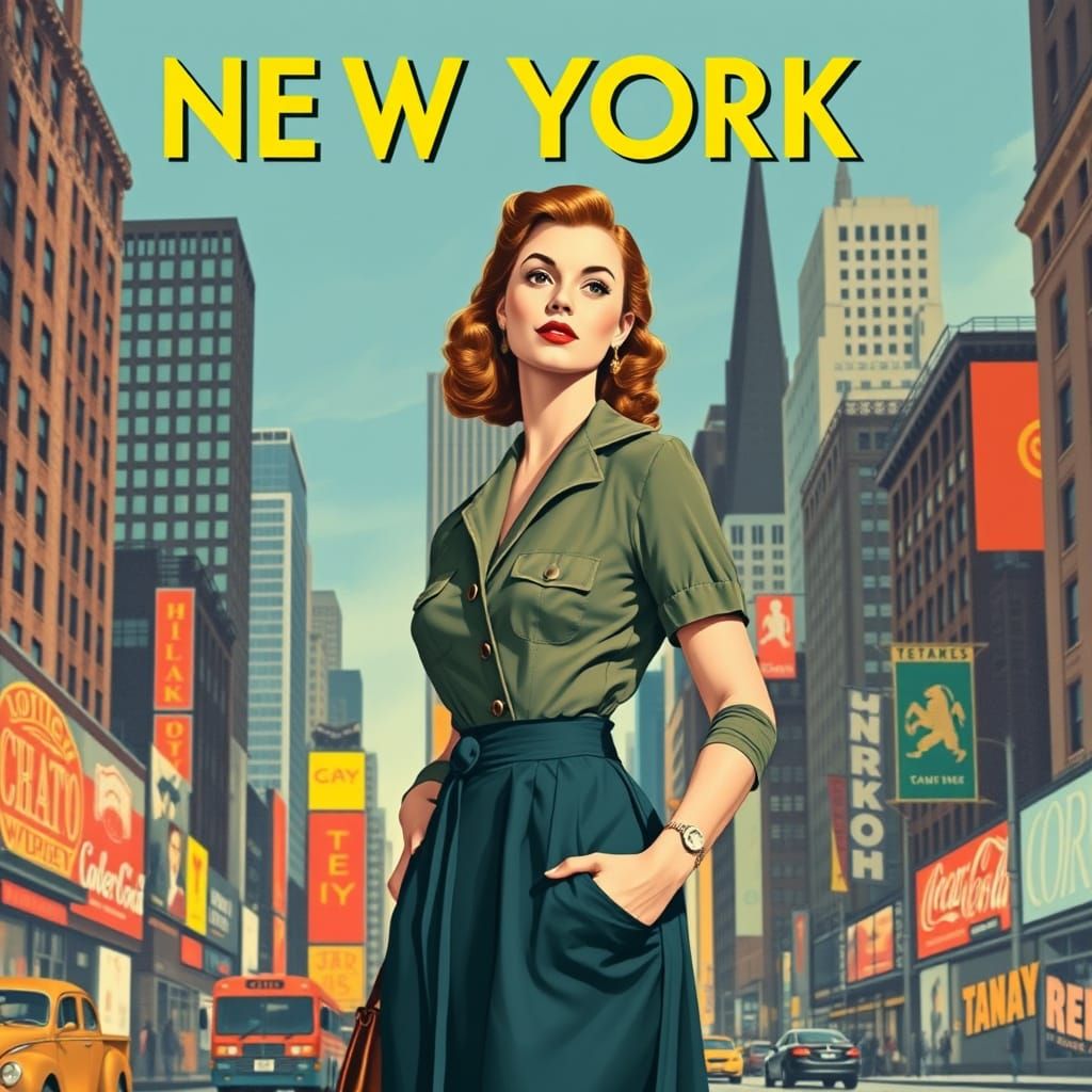 Vintage New York City Travel Poster