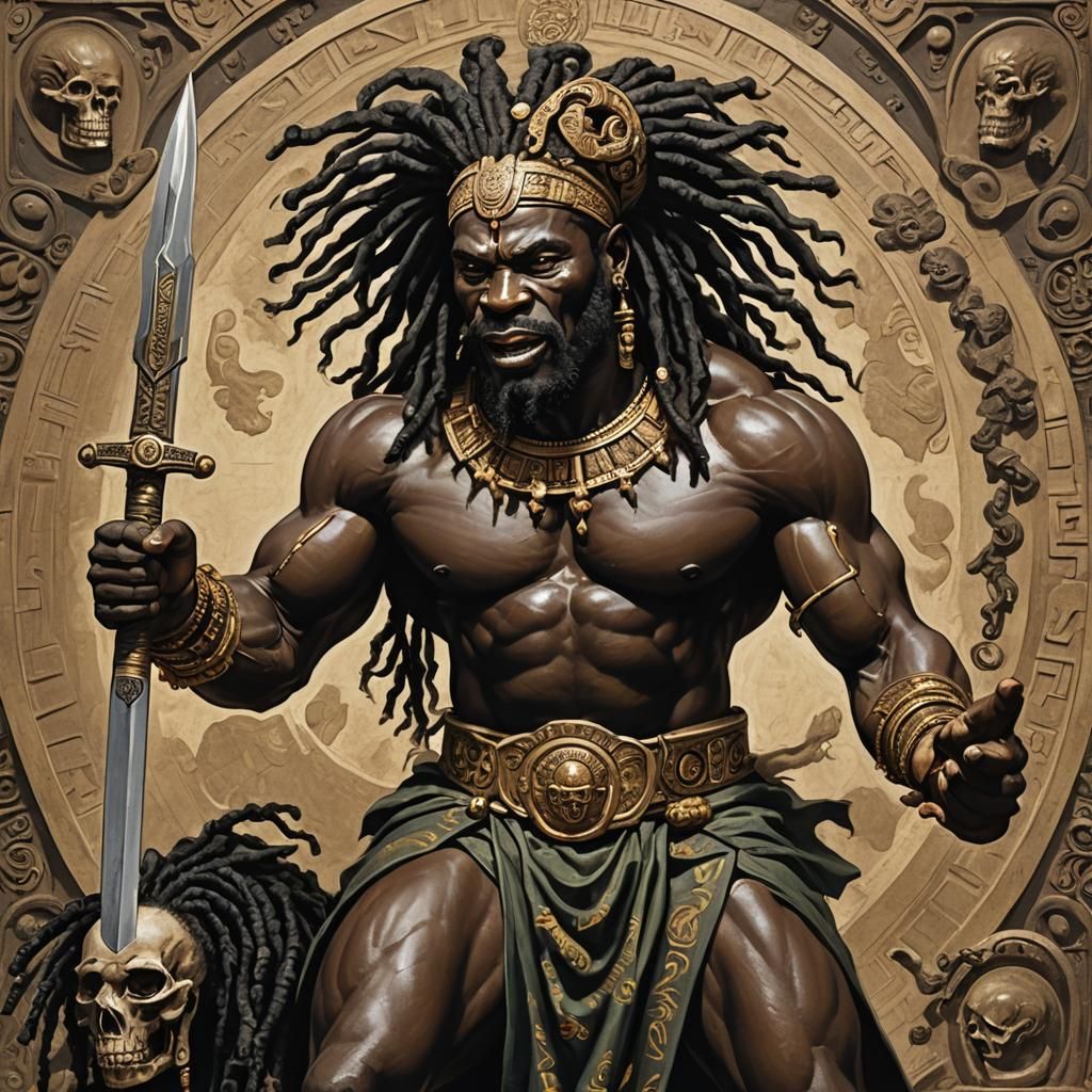 Ogun, God of African Religions, Dancing in Forest