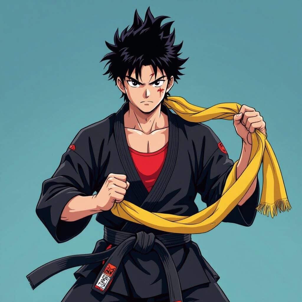 Makoto Grown Up: Anime-Style Karate Fighter