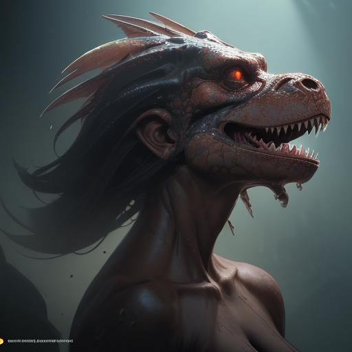 Cute T-Rex Plays Basketball: Hyperdetailed Portrait