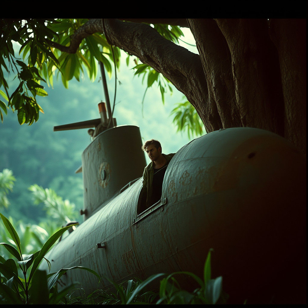 Jungle Submarine: Cinematic Film Still