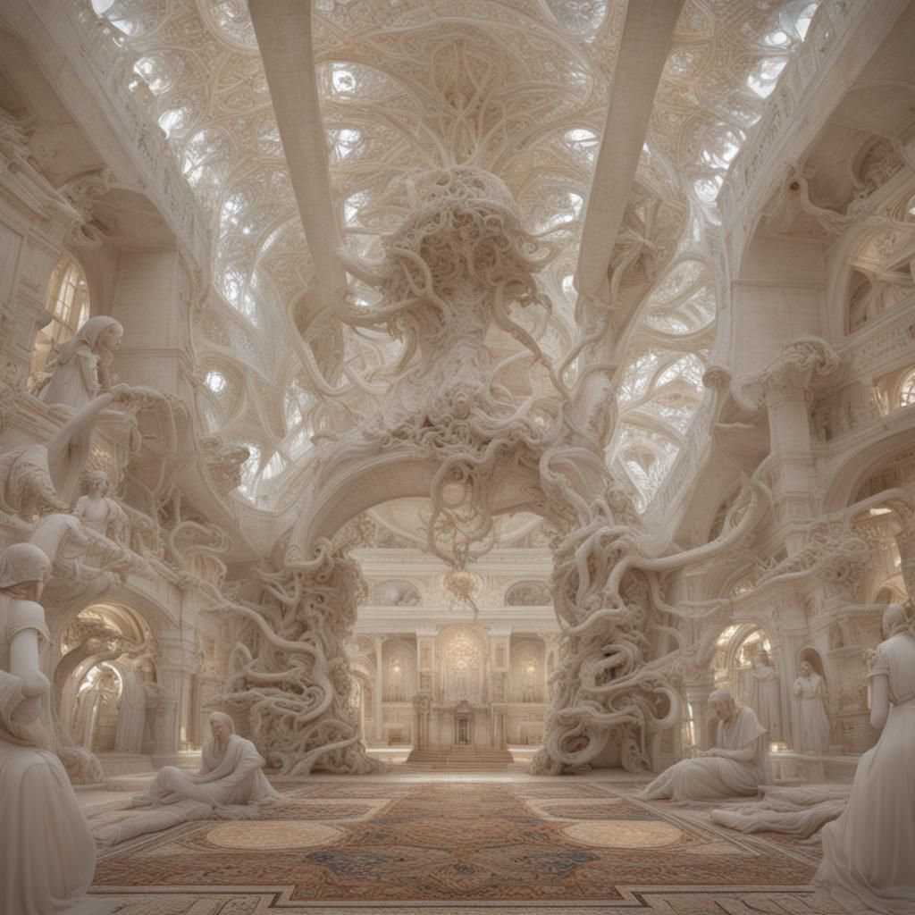 Planetary Alignment in Prehistoric Magic Hour, Detailed Phot...