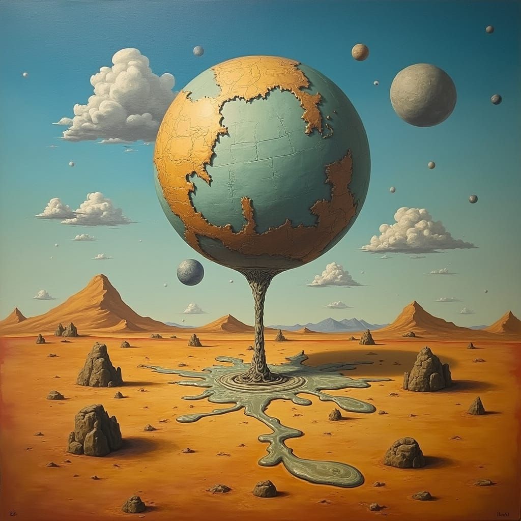 Surreal Oil Painting on Canvas