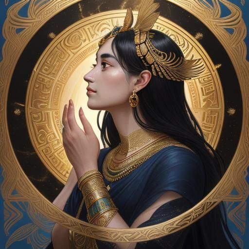 Anck-Su-Namun in Art Nouveau Egyptian Style